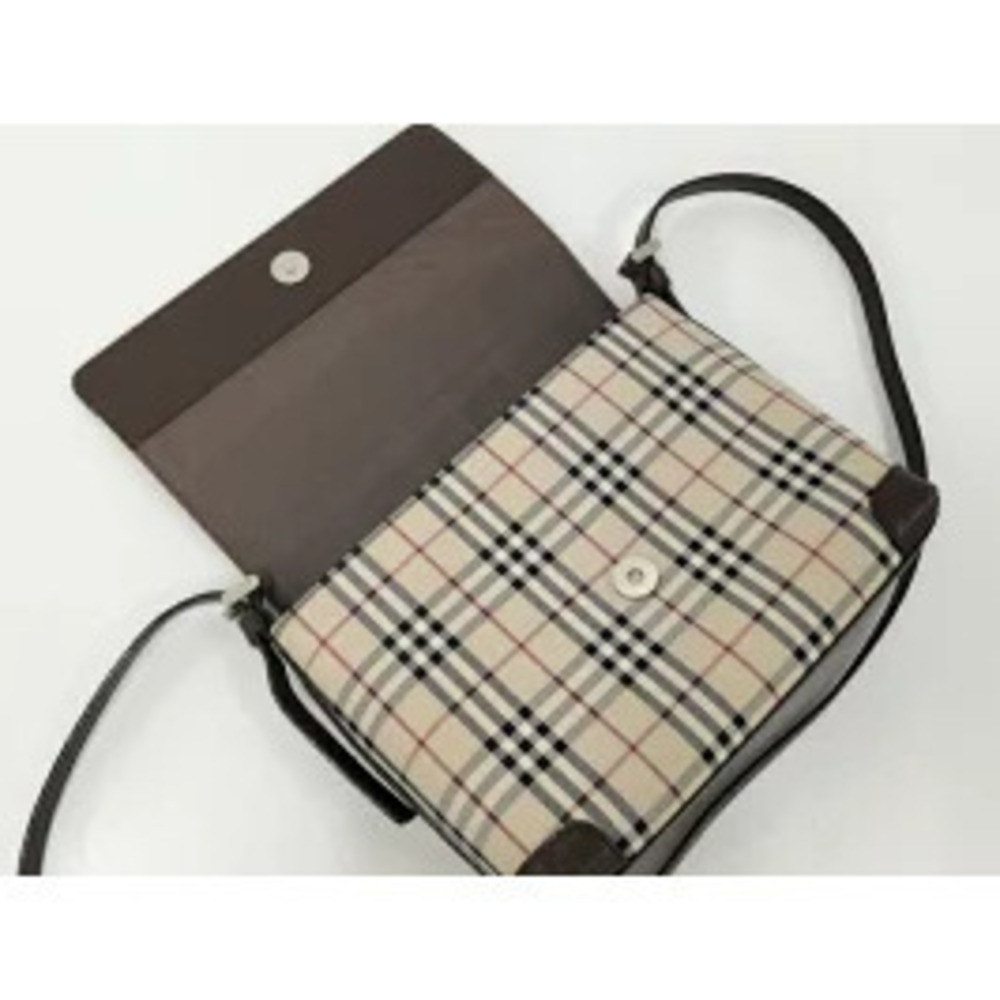 BURBERRY Shoulder Bag Nova Check Canvas Beige - Picture 6 of 9